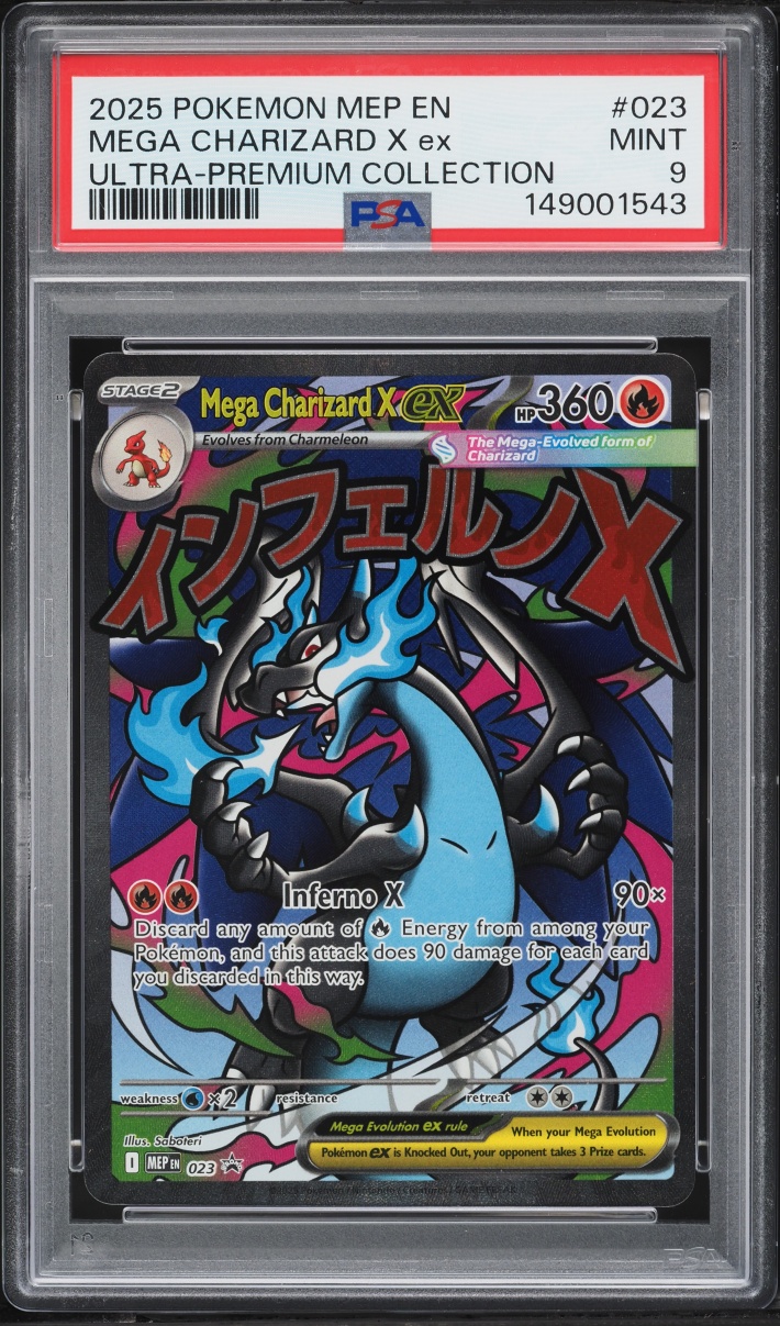 2025 Pokemon Mega Evolution Promo Ultra Premium MA Mega Charizard X EX #23 PSA 9 MINT