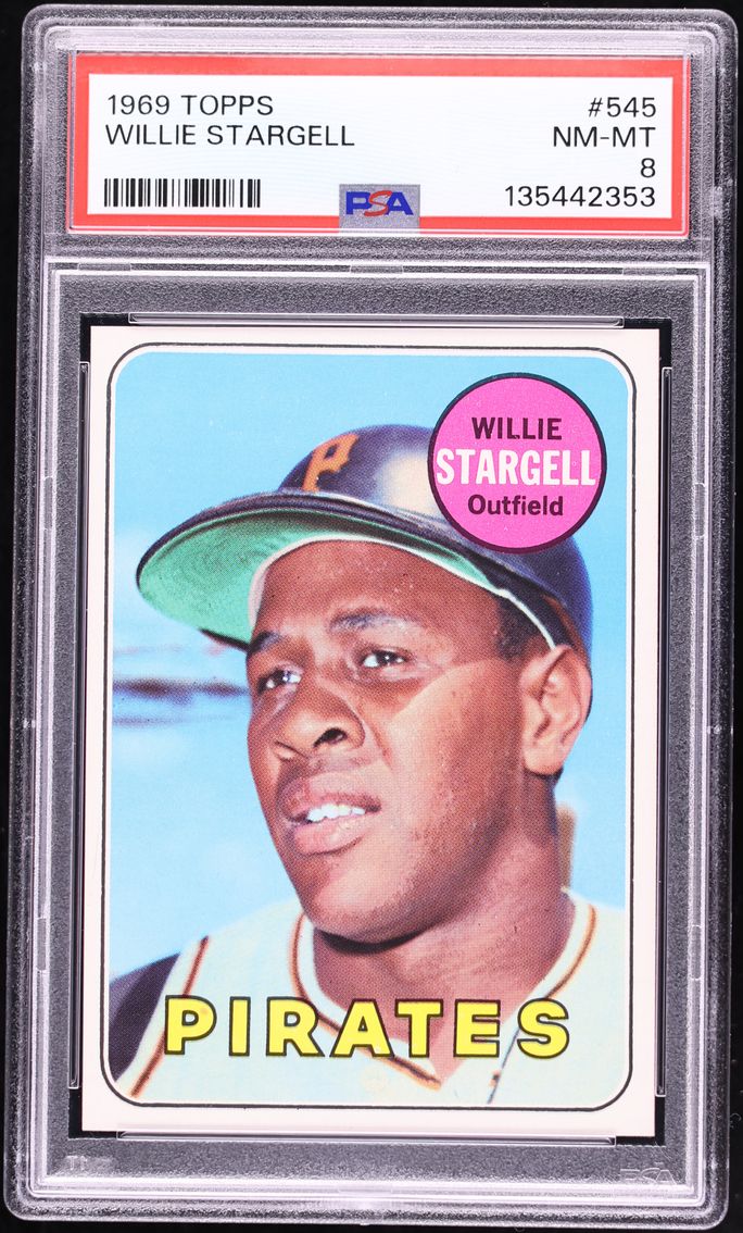 1969 Topps Willie Stargell #545 PSA 8 NM-MT