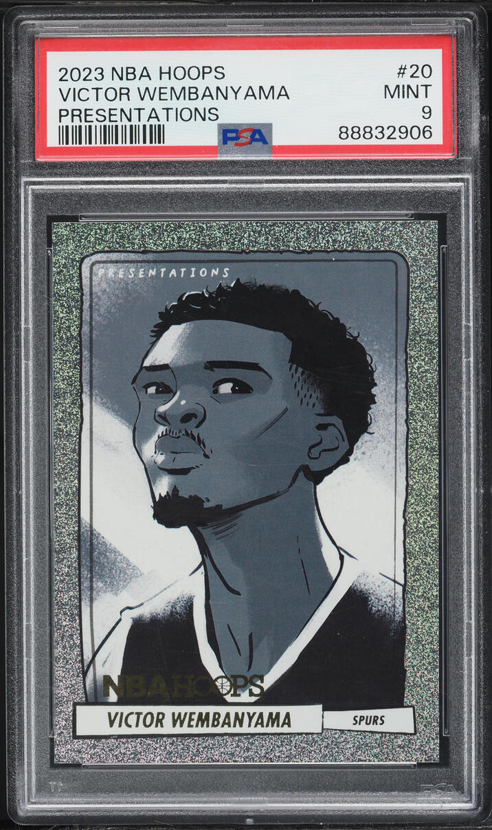 2023 Hoops Presentations Victor Wembanyama ROOKIE #20 PSA 9 MINT