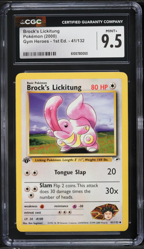 1998 Pokemon Japanese Gym 1 Brock's Lickitung #108 CGC AUTH on
