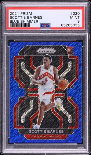 2021 Panini Prizm Mojo Scottie Barnes ROOKIE /25 #320 PSA 9 MINT