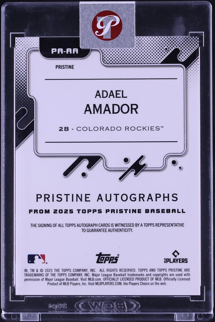 2025 Topps Pristine Primaries Refractor Adael Amador ROOKIE AUTO /10 #PA-AA