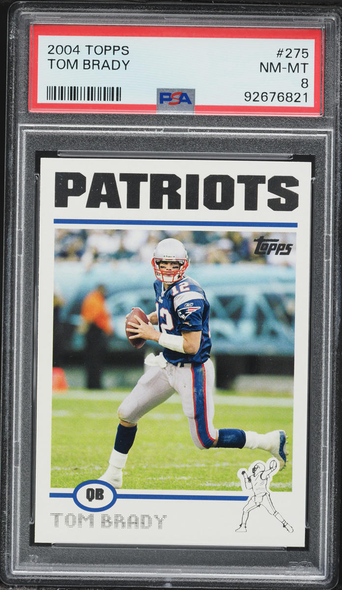 2004 Topps Football Tom Brady #275 PSA 8 NM-MT