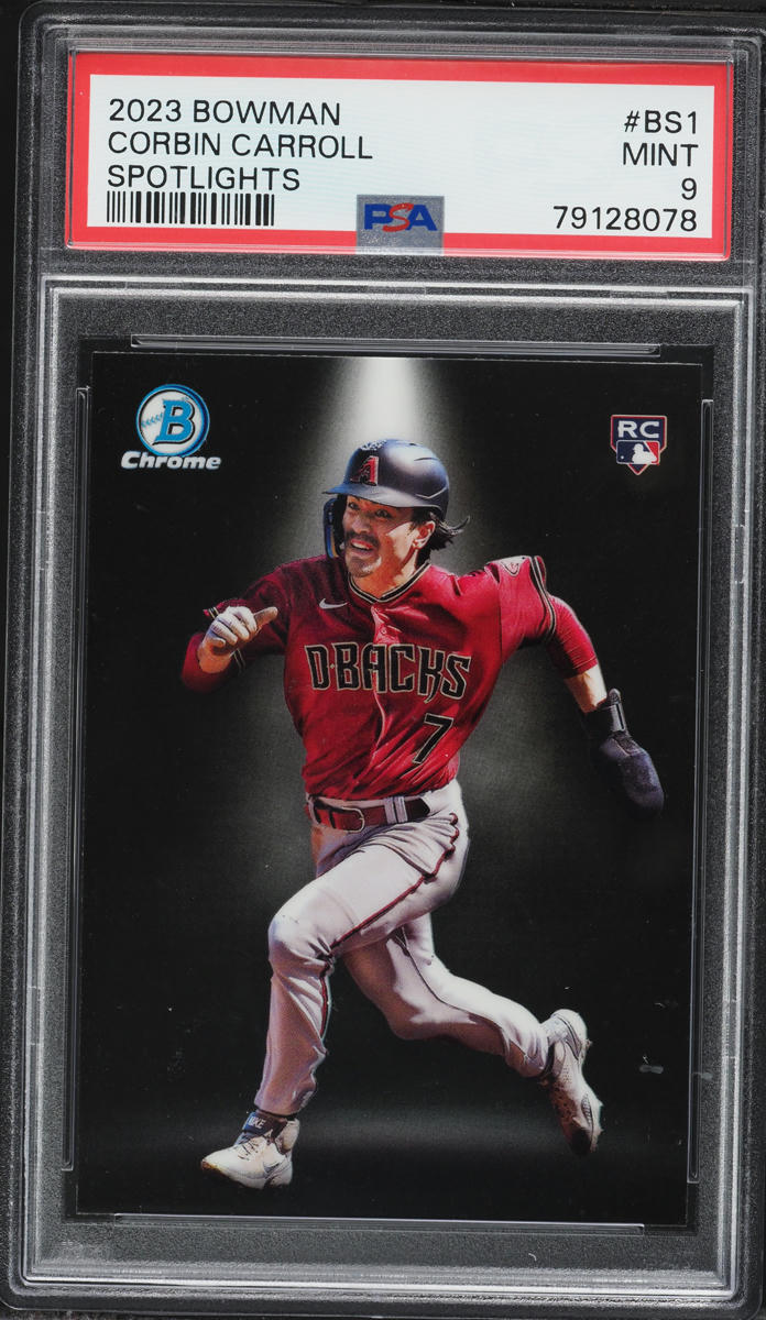 2023 Bowman Chrome Spotlights Corbin Carroll ROOKIE #BS-1 PSA 9 MINT