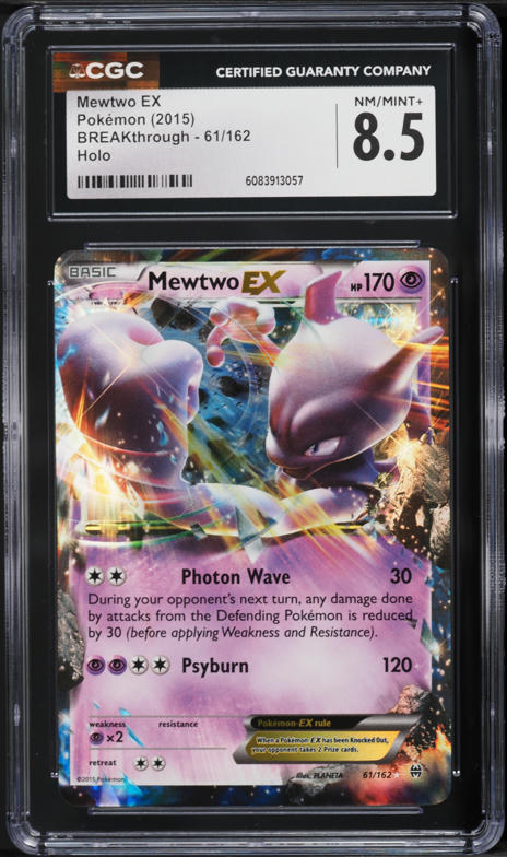 2016 Pokemon XY Evolutions Mewtwo EX #52 CGC 10 PRISTINE on