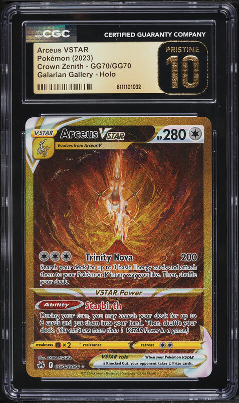 2023 Pokemon Sword & Shield Crown Zenith Gold Rare Giratina VSTAR