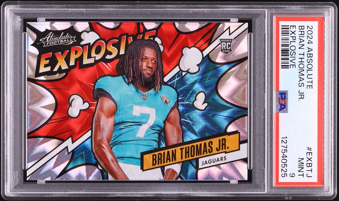 2024 Absolute Explosive Brian Thomas Jr. ROOKIE #EXBTJ PSA 9 MINT