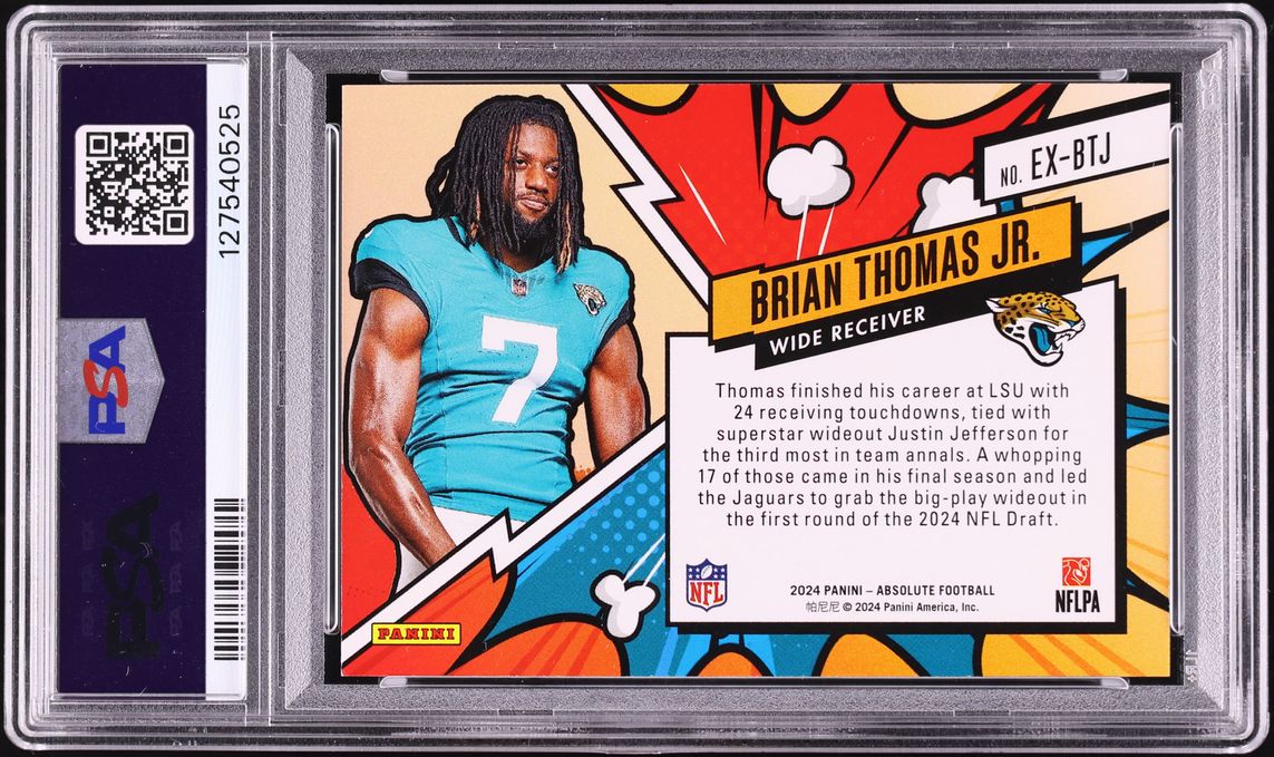 2024 Absolute Explosive Brian Thomas Jr. ROOKIE #EXBTJ PSA 9 MINT