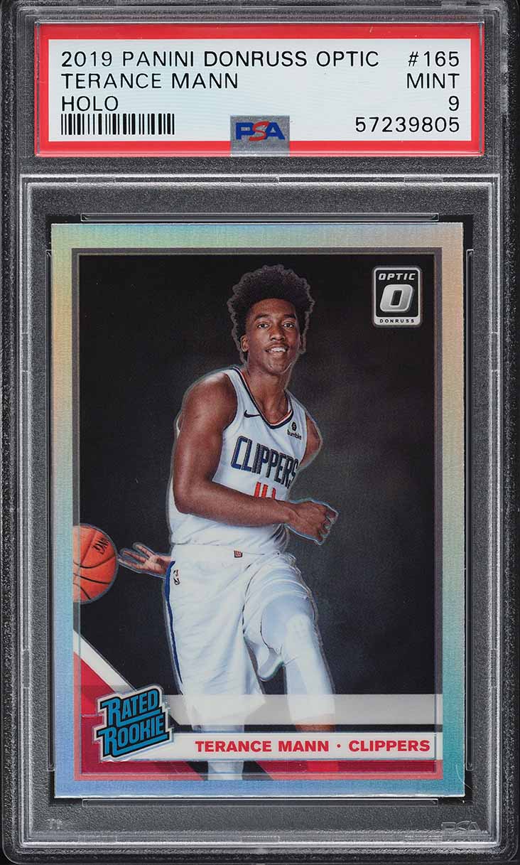 2019 Donruss Optic Holo Terance Mann ROOKIE #165 PSA 9 MINT - Main Image