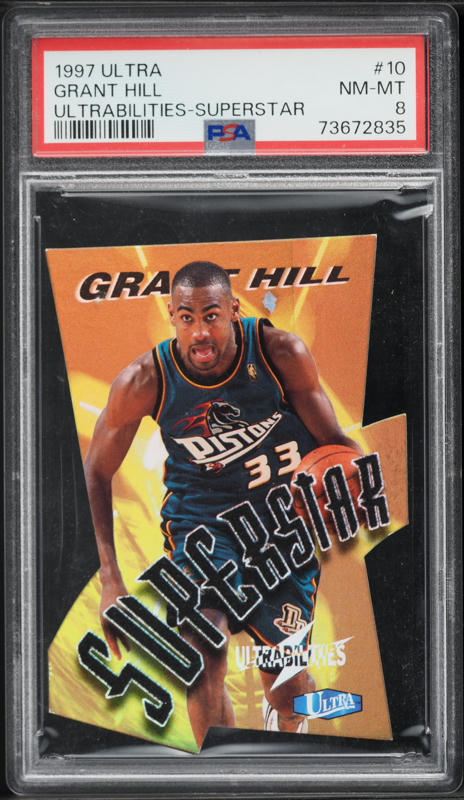 1997 Finest Silver Refractor Grant Hill /1090 #149 SGC 9 MINT on