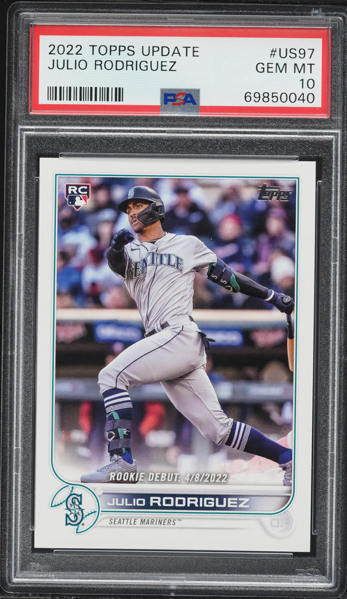 2022 Topps Update Julio Rodriguez ROOKIE #US97 PSA 10 GEM MINT