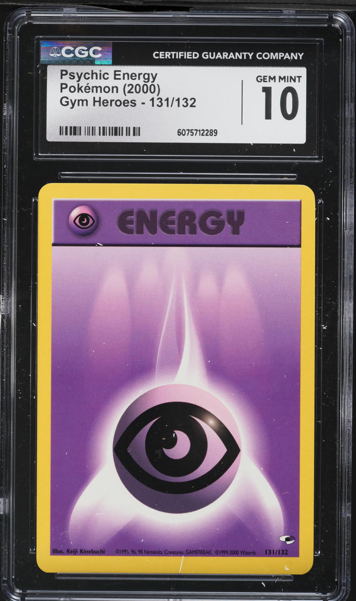 2000 Pokemon Gym Heroes Psychic Energy #131 CGC 10 GEM MINT