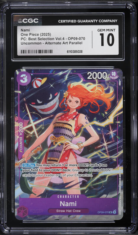 2025 One Piece Japanese Promo Nami #P-102 CGC 10 PRISTINE on