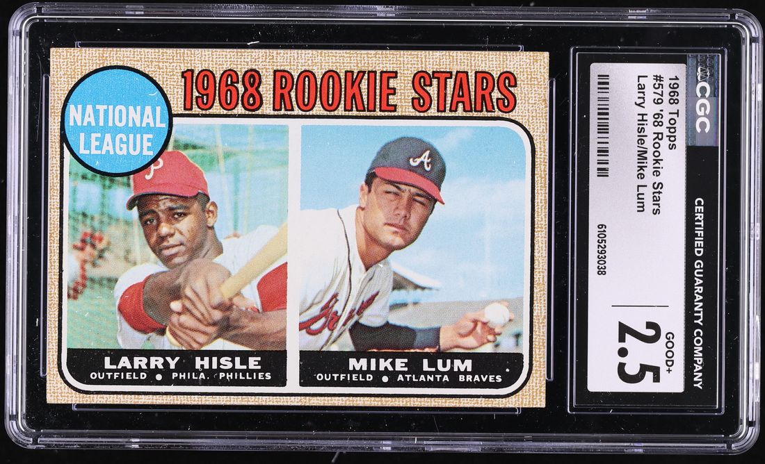 1968 Topps Larry Hisle ROOKIE #579 CGC 2.5 GD+
