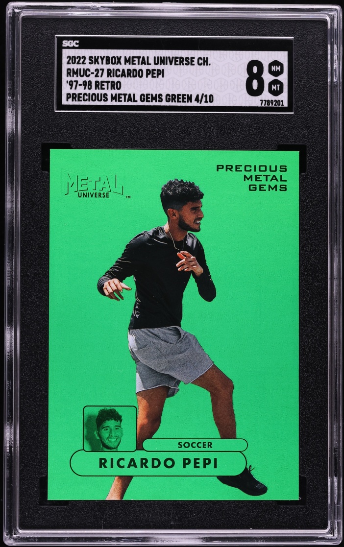 2022 Metal Universe Champions '97 Precious Metal Gems PMG Green Ricardo Pepi /10 SGC 8 NM-MT