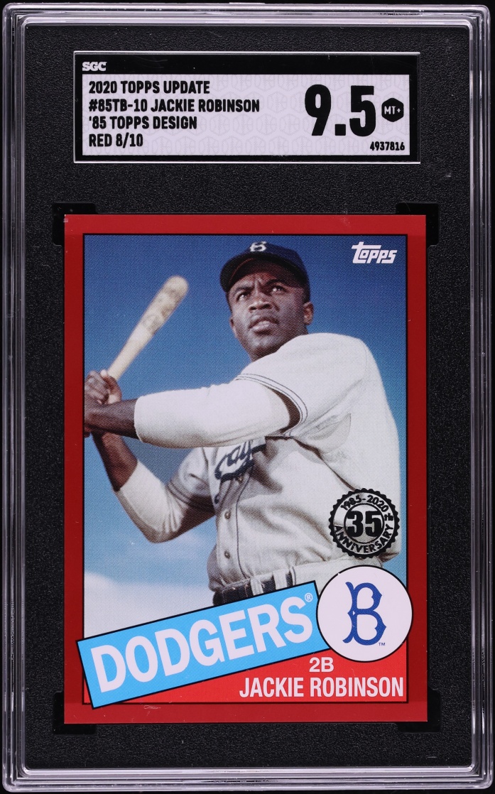 2020 Topps Update '85 Red Jackie Robinson /10 #85TB-10 SGC 9.5 MINT+