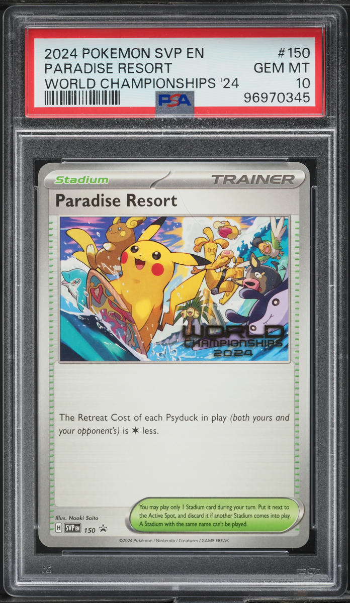 2024 Pokemon SV Black Star World Championships '24 Paradise Resort #150 PSA 10