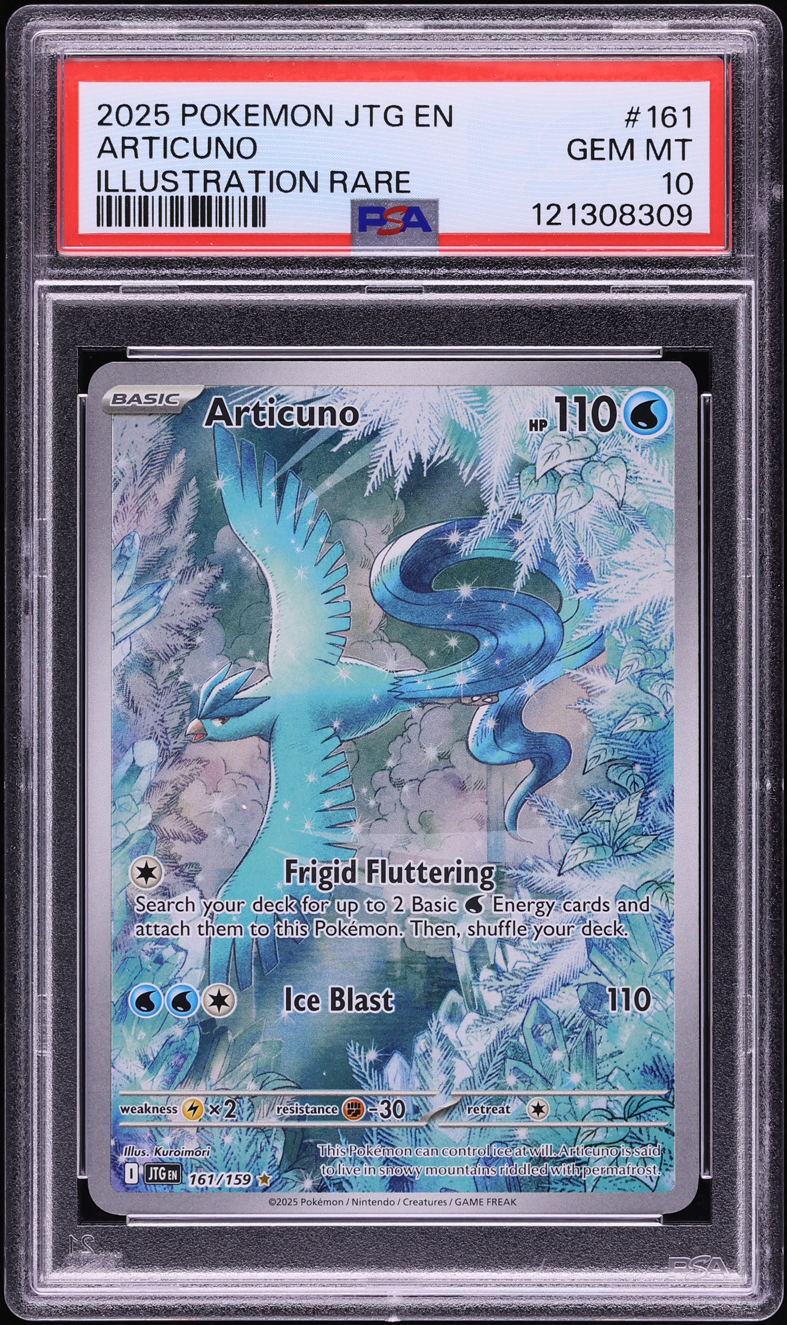 2025 Pokemon Scarlet & Violet Journey Together IR Articuno #161 PSA 10 GEM MINT
