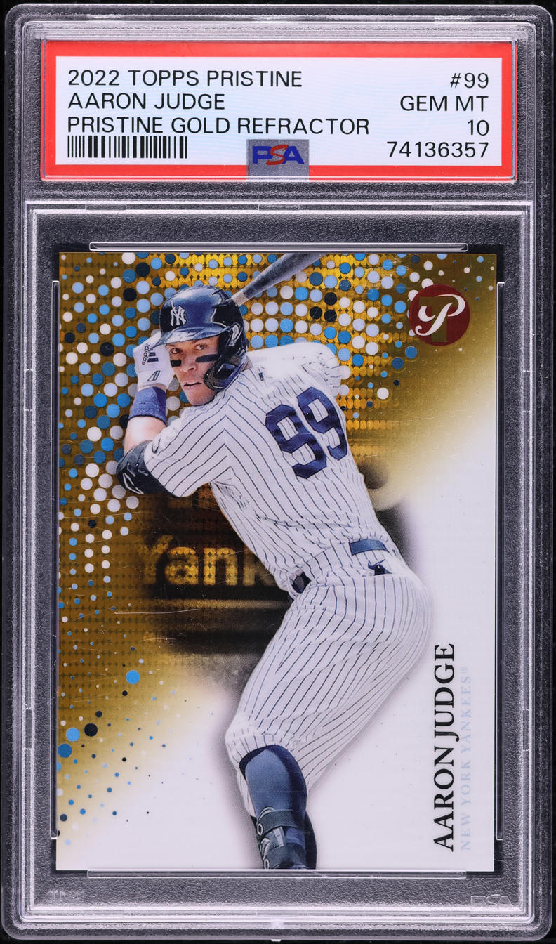 2022 Topps Pristine Gold Refractor Aaron Judge /50 #99 PSA 10 GEM MINT