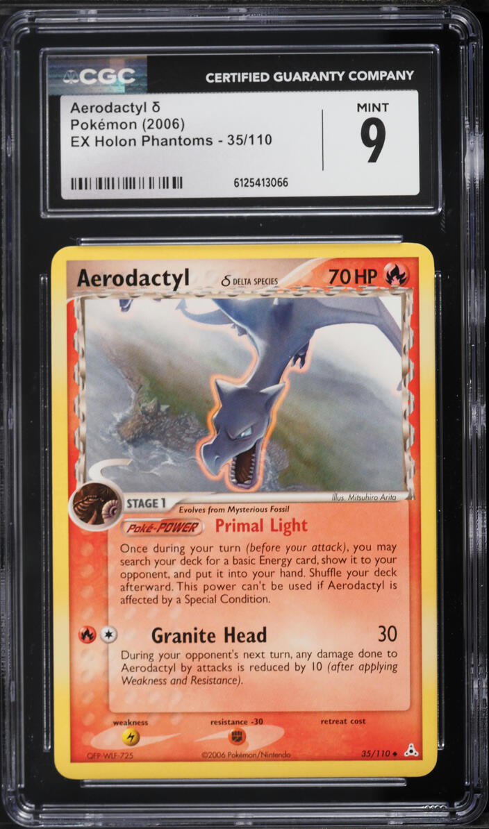 2006 Pokemon EX Holon Phantoms Aerodactyl #35 CGC 9 MINT