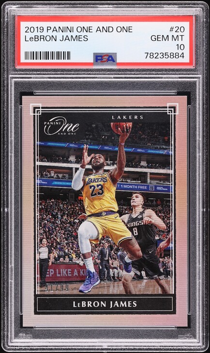 2019 Panini Prizm Silver LeBron James #129 BGS 9.5 GEM MINT on