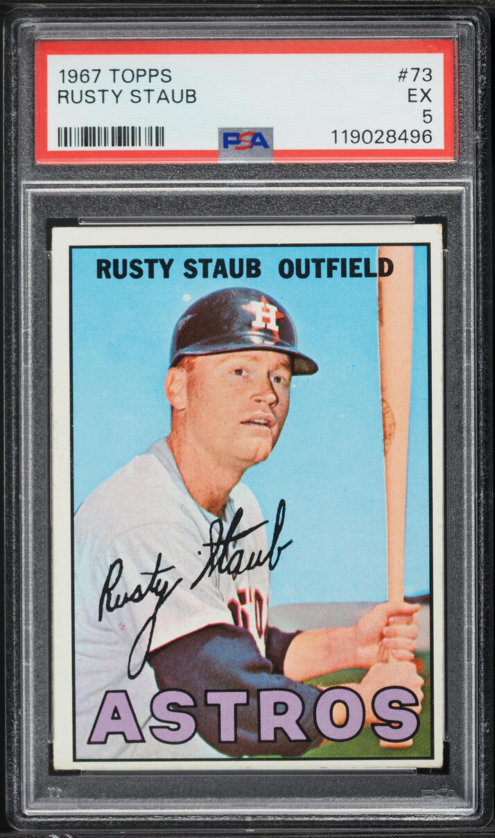 1967 Topps Rusty Staub #73 PSA 5 EX