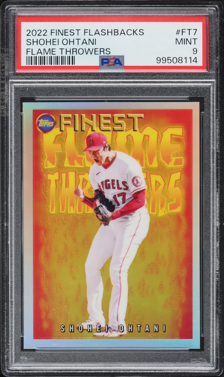 2022 Finest Flashbacks Flame Throwers Shohei Ohtani #FT-7 PSA 9 MINT