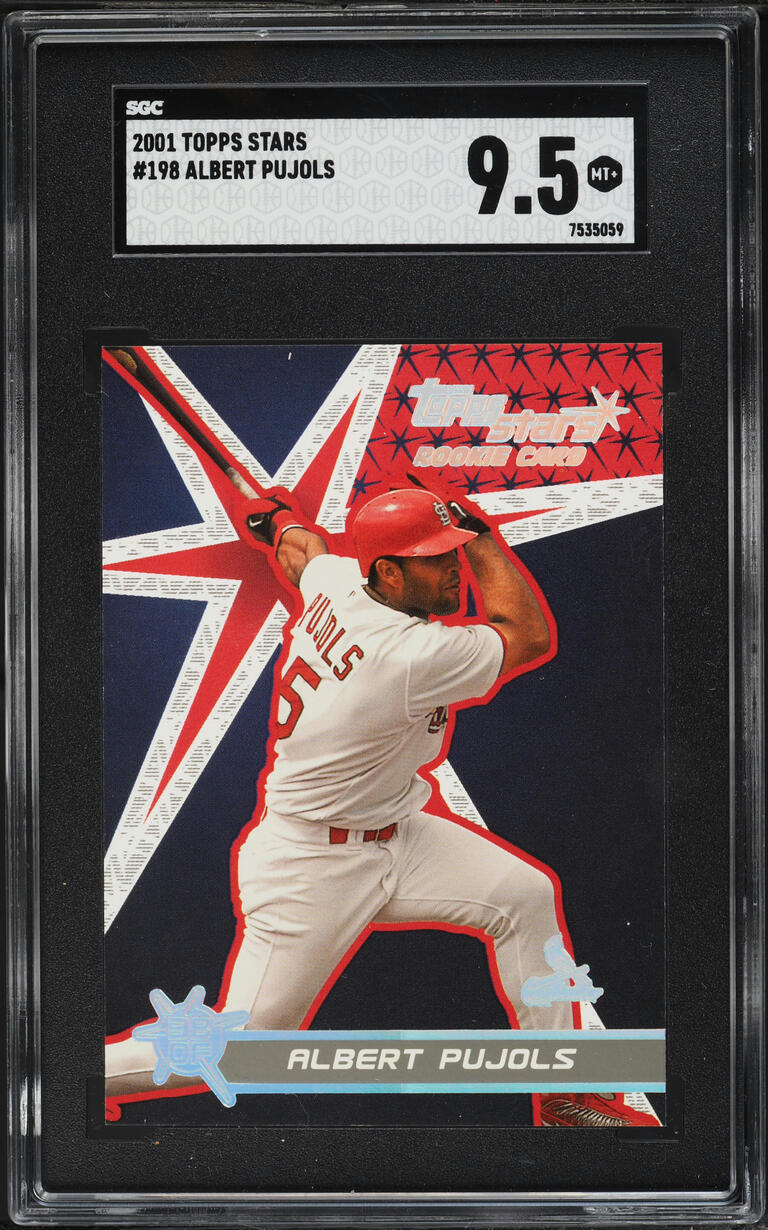 2001 Topps Stars Albert Pujols ROOKIE #198 SGC 9.5 MINT+