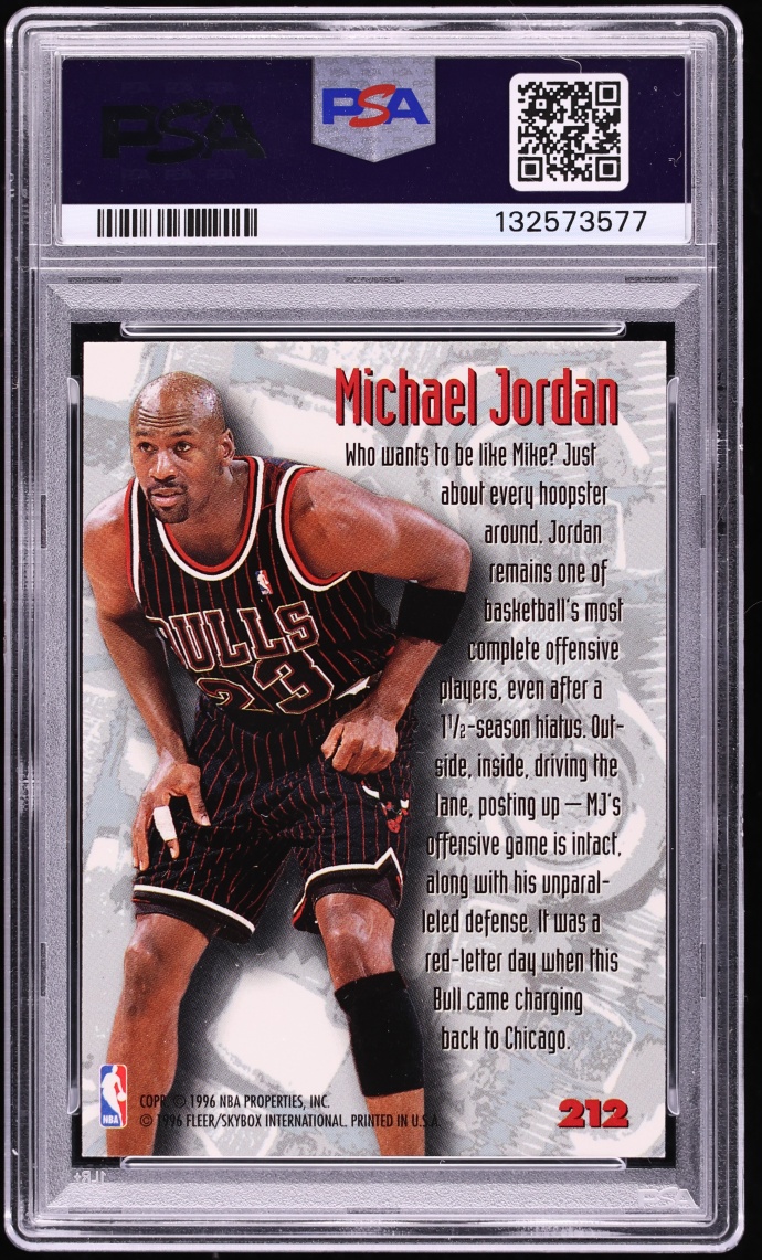 1995 Metal Nuts & Bolts Michael Jordan #212 PSA 7 NRMT