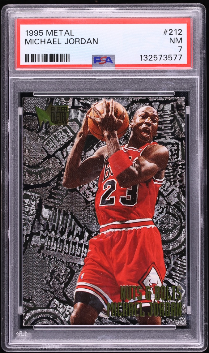 1995 Metal Nuts & Bolts Michael Jordan #212 PSA 7 NRMT