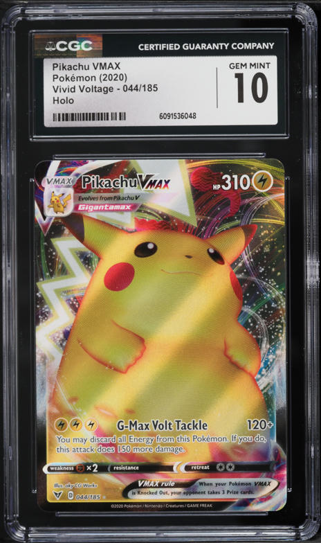 2022 Pokemon Japanese S Promo CoroCoro Comic Pikachu VMAX #265 CGC