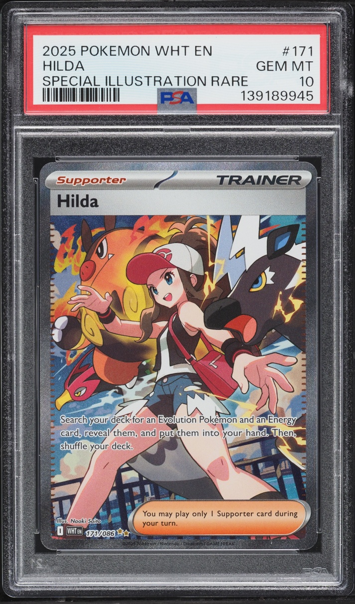 2025 Pokemon Scarlet & Violet White Flare SIR Hilda #171 PSA 10 GEM MINT