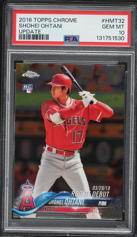 2018 Topps Chrome Update Pink Refractor Shohei Ohtani ROOKIE RC