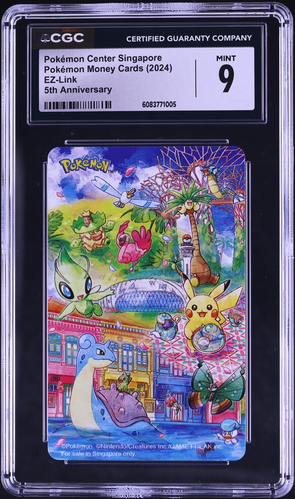 2024 Pokemon EZLink Money Cards Singapore Center 5th Anniversary