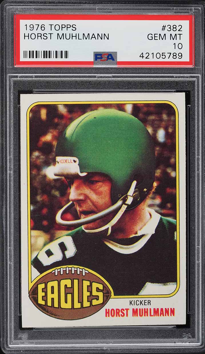 1976 Topps Football Horst Muhlmann #382 PSA 10 GEM MINT