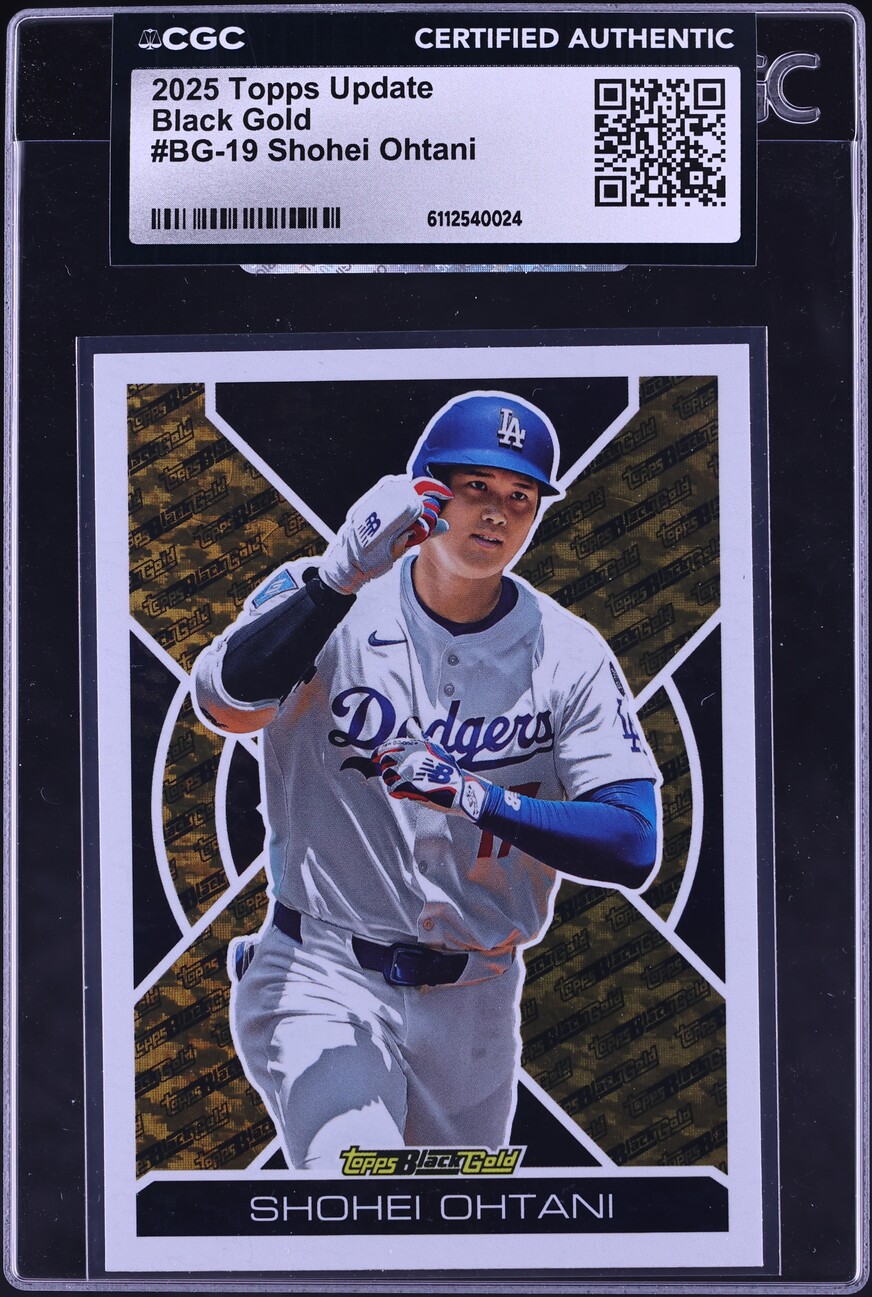 2025 Topps Update Black Gold Shohei Ohtani #BG-19 CGC AUTH