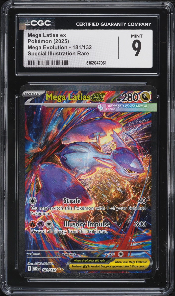 2025 Pokemon Mega Evolution SIR Mega Latias Ex #181 CGC 9 MINT