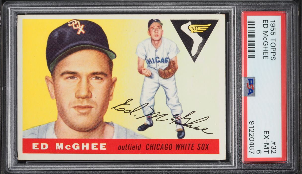 1955 Topps Ed McGhee #32 PSA 6 EXMT