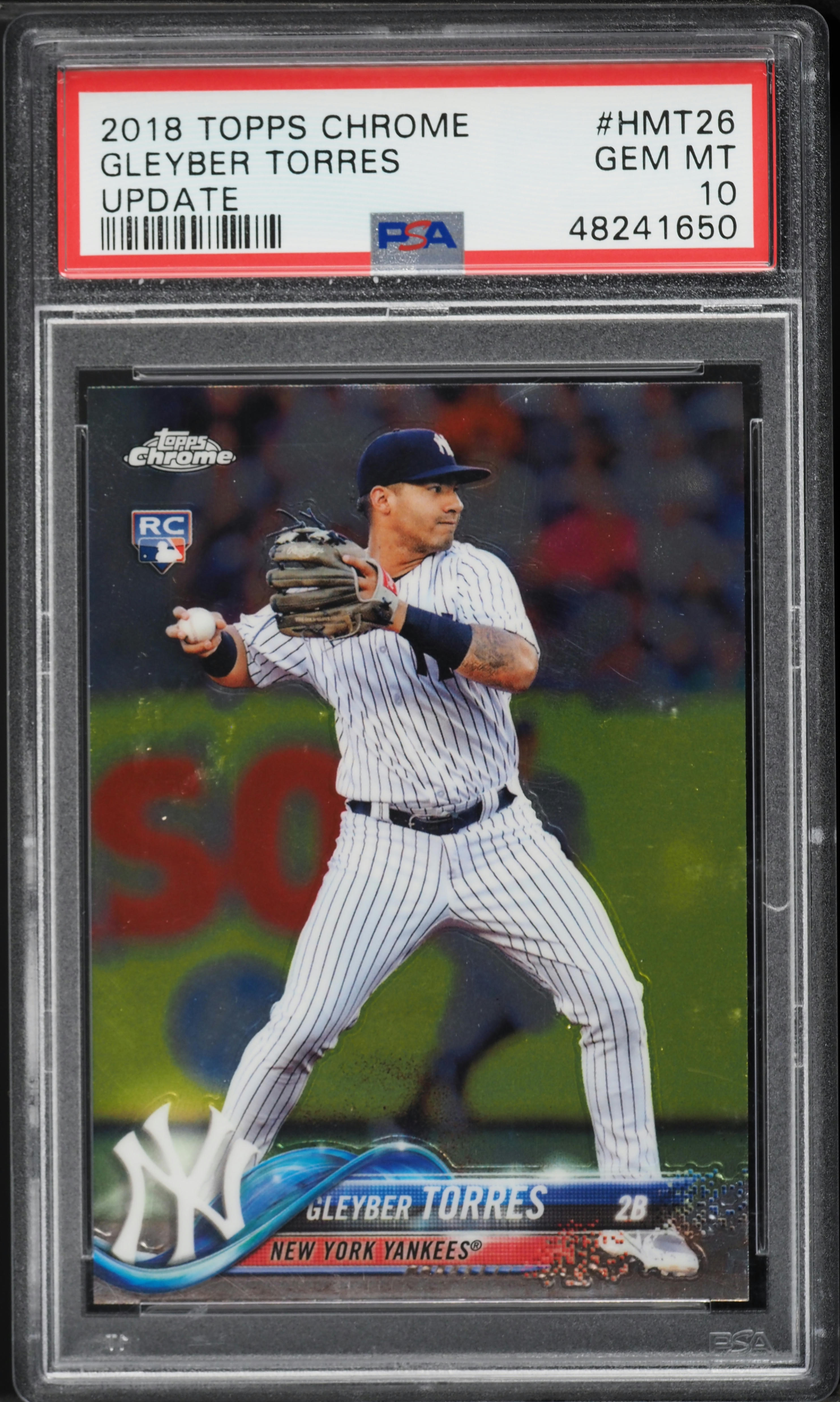 その他 MLB Gleyber Torres Sapphire PSA 10 2018 Topps Chrome Update Gleyber Torres ROOKIE #HMT26 PSA 10 GEM