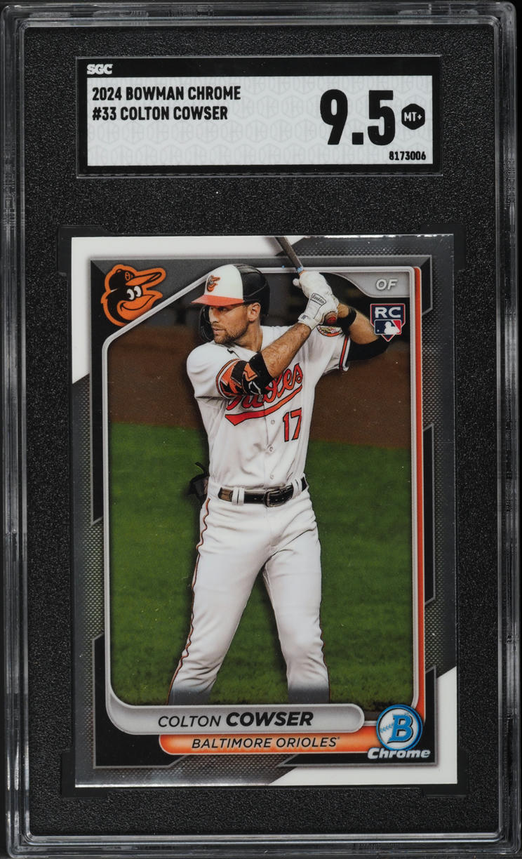 2024 Bowman Chrome Colton Cowser #33 SGC 9.5 MINT+