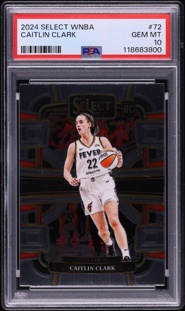 2024 Select Concourse WNBA Caitlin Clark ROOKIE #72 PSA 10 GEM MINT
