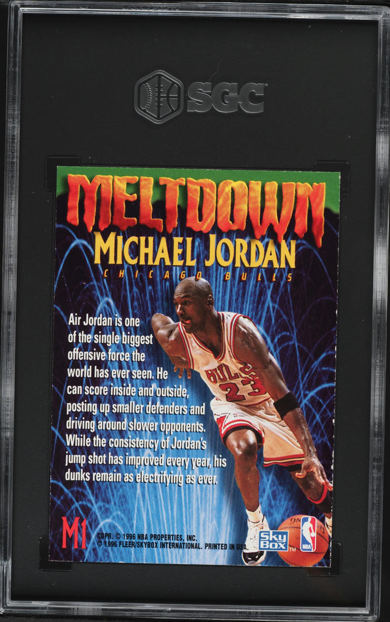 1995 Skybox Premium Meltdown Michael Jordan #M1 SGC 6 EXMT
