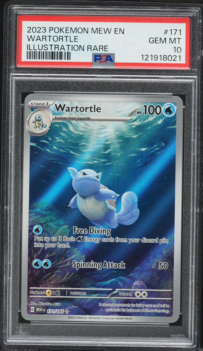 2023 Pokemon Scarlet & Violet 151 IR Wartortle #171 PSA 10 GEM MINT