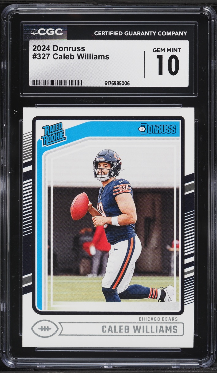 2024 Donruss Football Caleb Williams ROOKIE #327 CGC 10 GEM MINT
