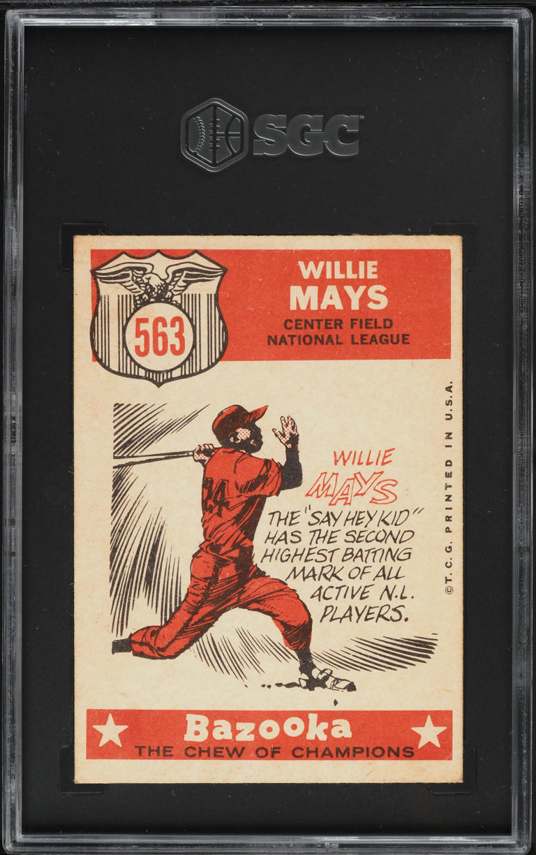 1959 Topps Willie Mays ALL-STAR #563 SGC 6 EXMT