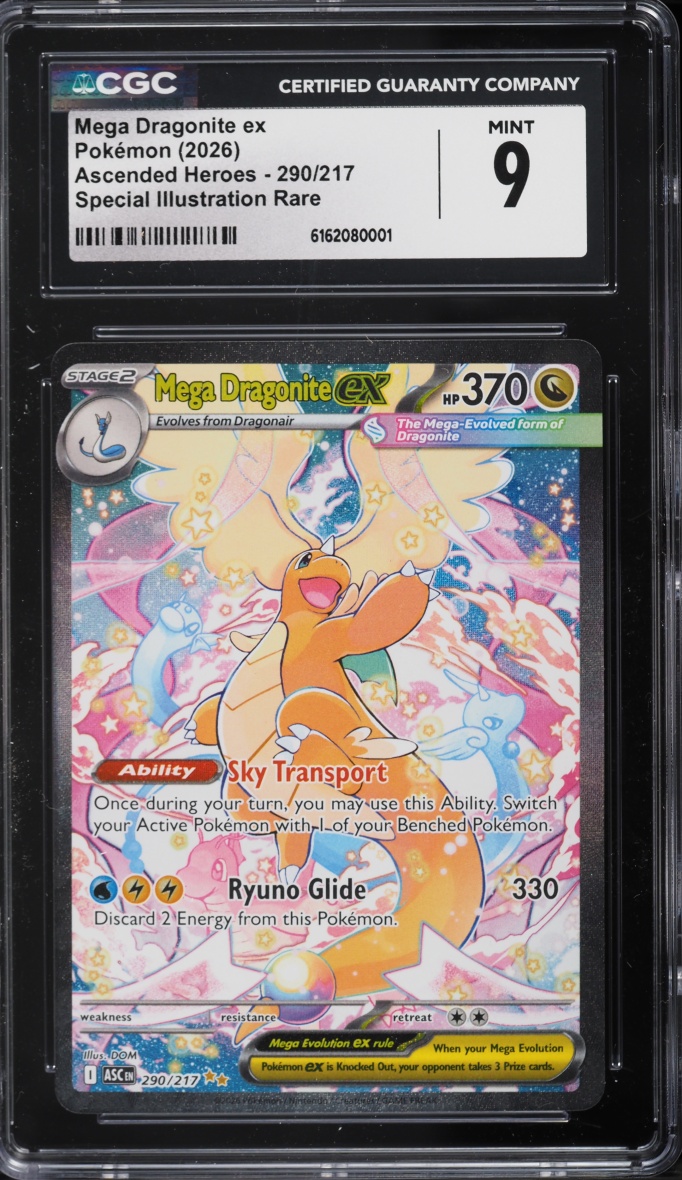 2026 Pokemon Mega Evolution Ascended Heroes SIR Mega Dragonite Ex #290 CGC 9 MINT