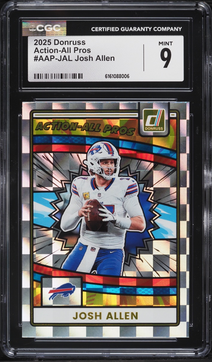 2025 Donruss Action-All Pros Josh Allen #AAP-JAL CGC 9 MINT
