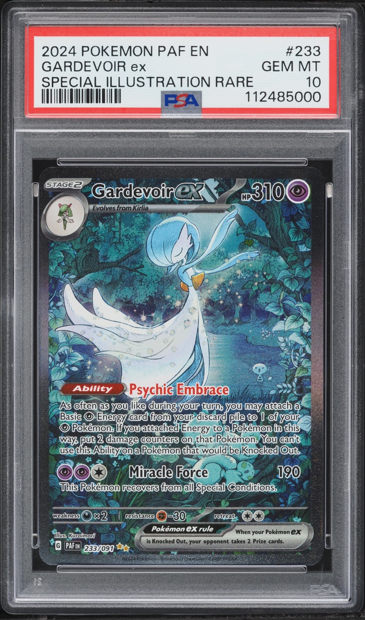 2024 Pokemon Scarlet & Violet Paldean Fates SIR Gardevoir Ex #233 PSA 10 GEM MINT
