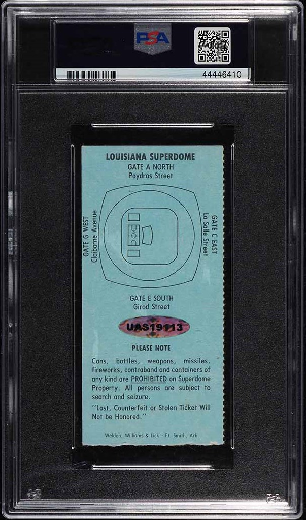 1982 NCAA Finals Ticket Stub Michael Jordan AUTO DNA 10 PSA AUTH