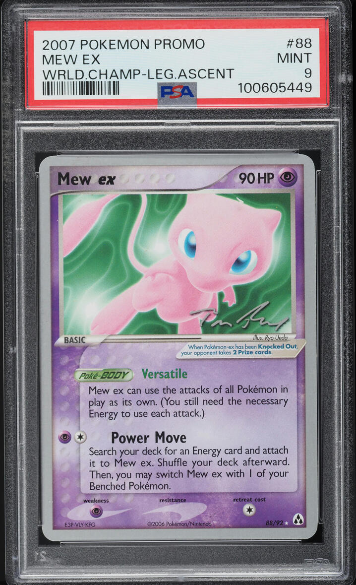 2007 Pokemon XY World Championships Promo Mew ex #88 PSA 9 MINT